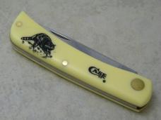 Case XX USA 2024 Yellow 3137 SS Raccoon Sod Buster Jr. Knife NIB