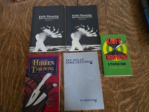 Knife Throwing Book Lot (5 Total) – Sport, Survival & Technique (2 the same)