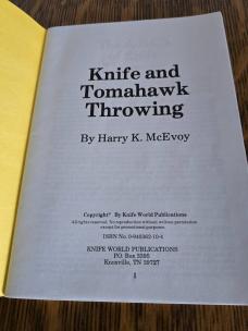 Knife & Tomahawk Throwing Book Lot (2) | McEvoy & Hardin | Instructional Guides