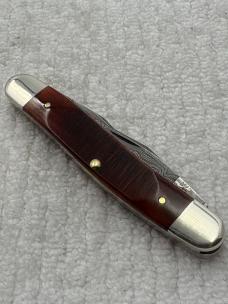 Case XX USA 4 Dot 2016 2 Blade Muskrat Pattern With Damascus Blades (84)