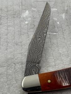 Case XX USA 4 Dot 2016 2 Blade Muskrat Pattern With Damascus Blades (84)