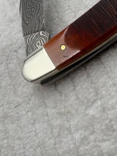 Case XX USA 4 Dot 2016 2 Blade Muskrat Pattern With Damascus Blades (84)