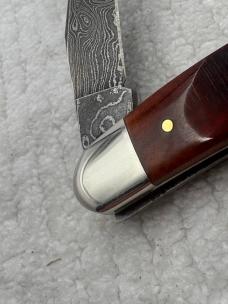 Case XX USA 4 Dot 2016 2 Blade Muskrat Pattern With Damascus Blades (84)