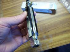 A. G. A. Campolin Maniago, Italy Maltese Cross Bayonet 9 Incher Lockback W/Brazilian Horn UNUSED!