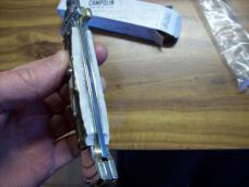 A. G. A. Campolin Maniago, Italy Maltese Cross Bayonet 9 Incher Lockback W/Genuine Stag/Antler NIB