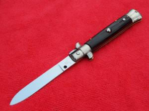 Rare 8" Vintage Italian Stiletto Brazilian horn handles *Rosa Uliana Primo* -Rostfrei stamp