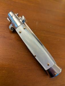 18CM-7 INCH PICKLOCK MADE IN MANIAGO ITALY BAYONET STILETTO IN PEARLEX
