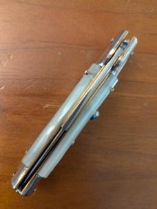18CM-7 INCH PICKLOCK MADE IN MANIAGO ITALY BAYONET STILETTO IN PEARLEX