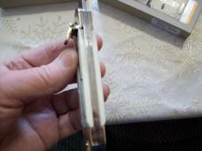 Hubertus Knife Solingen, Germany Large Size 11 White Bone Spear-Point UNUSED NIB