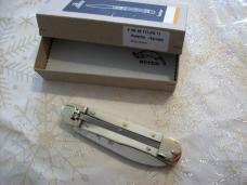 Hubertus Knife Solingen, Germany Large Size 11 White Bone Spear-Point UNUSED NIB