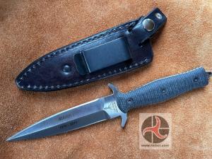Leather Sheath w/Clip – Boker Applegate Fairbairn 4.5″ (SHEATH27)