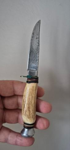 6" Vintage Solingen Germany Stag Bird Trout Hunting Fishing Skinning Knife Survival