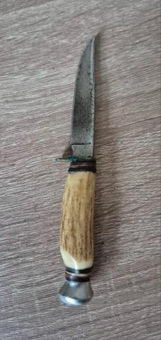 6" Vintage Solingen Germany Stag Bird Trout Hunting Fishing Skinning Knife Survival