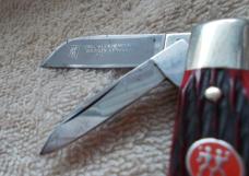 JA Henckels Solingen Germany HK-1-B Congress Knife Red Bone 