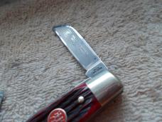JA Henckels Solingen Germany HK-1-B Congress Knife Red Bone 