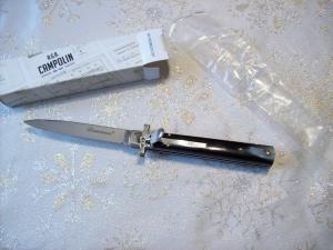 A.G.A. Campolin Italian 9" Dominus Brazilian Horn  Swedgey Blade # GO-DOM23A-HB UNUSED W/Orig. Box
