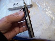 A.G.A. Campolin Italian 9" Dominus Brazilian Horn  Swedgey Blade # GO-DOM23A-HB UNUSED W/Orig. Box