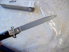 A.G.A. Campolin Italian 9" Dominus Brazilian Horn  Swedgey Blade # GO-DOM23A-HB UNUSED W/Orig. Box
