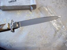 A.G.A. Campolin Italian 9" Dominus Genuine Gnarly Stag/Antler Swedgey Blade UNUSED W/Orig. Box