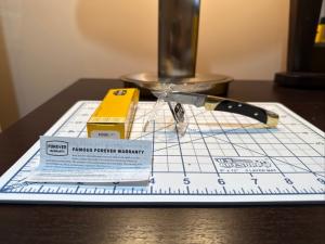 Buck The 55 Lockback Knife Brass/Ebony (2.375" Satin) 0055BRS