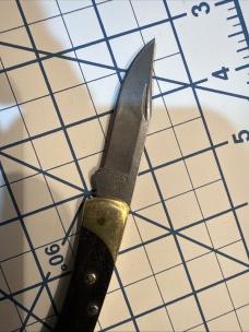 Buck The 55 Lockback Knife Brass/Ebony (2.375" Satin) 0055BRS