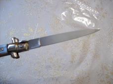Vintage Italian 9 Incher Swivel Bolster Flat Ground Made Italy Gray Acrylic swirl Looks UNUSED!