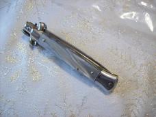 Vintage Italian 9 Incher Swivel Bolster Flat Ground Made Italy Gray Acrylic swirl Looks UNUSED!