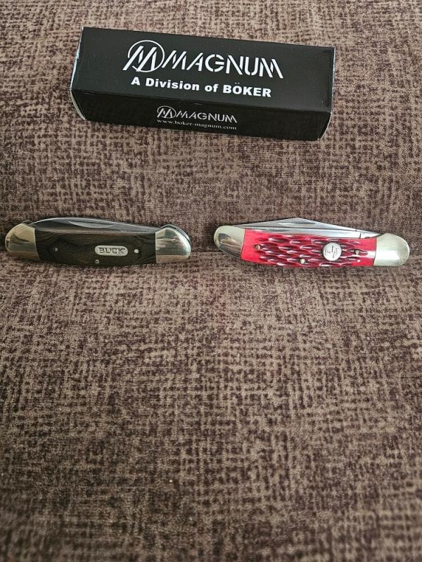 Buck canoe and Boker copperhead Buck canoe and Boker copperhead
