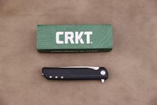 CRKT LCK + Spring Assisted Liner Lock Knife Black GRN (3.3" Satin) 3801