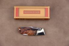Rough Ryder Burlwood Pocket Pal Lockback Folding Knife RR518
