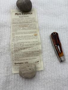 Remington 1991 Vintage Mini Trapper Bullet Knife #R1178 New In Box