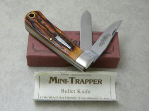 Remington Bullet 1991 R1178 Imitation Stag Mini Trapper Knife in Box