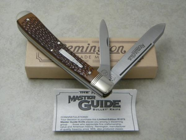 Remington UMC USA 1995 R1273 Delrin Master Guide Banana Trapper Knife in Box