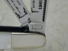 Fight'n Rooster Pearl Stockman Knife The Invisible Empire Knights of the KKK c.1981
