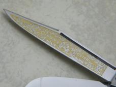 Fight'n Rooster Germany Pearl "The Captain's Rooster" Stockman Knife 