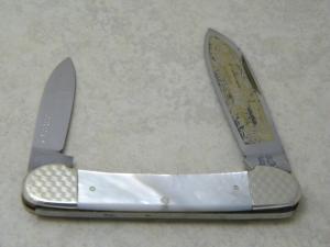 Fightn Rooster Germany Pearl quotThe Captains Roosterquot Canoe Knife 