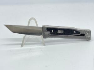 2023 REATE KNIVES EXO-M Black Micarta Elmax Tanto Exoskeleton Gravity OTF