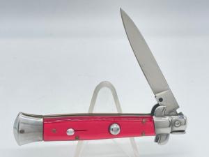 FRANK BELTRAME Swivel Bolster Candy Red Pearlex Switchblade Automatic 