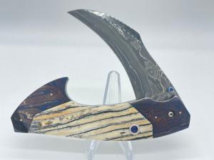 REESE WEILAND Custom Handmade Mammoth Fossil Damascus D/A Rastor #060