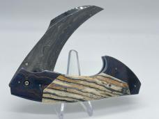 REESE WEILAND Custom Handmade Mammoth Fossil Damascus D/A Rastor #060