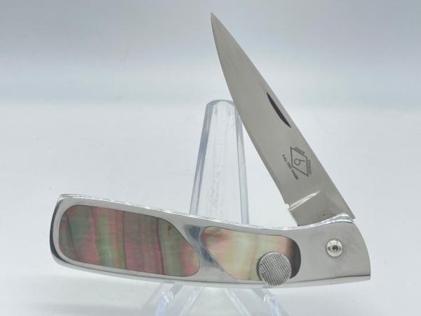CHUCK STEWART Genuine Black Mother of Pearl Gravity Thumb Lock CHUCK STEWART Genuine Black Mother of Pearl Gravity Thumb Lock