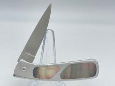 CHUCK STEWART Genuine Black Mother of Pearl Gravity Thumb Lock