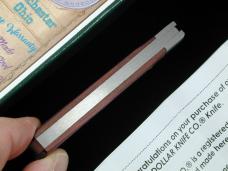 Dollar Knife Co. Smooth Blood Wood with White Shield Jack Knife NIB from Cooper Cutlery USA BW-WS