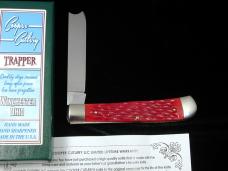 Cooper Cutlery Red Jigged Bone Razor Trapper Knife NIB Made in USA 5119RJBZ 2025
