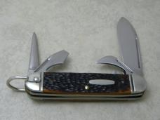 Western USA S-901 D Delrin Camp Scout Utility Knife & Leather Strap c.1980 - NIB (Blue Label)