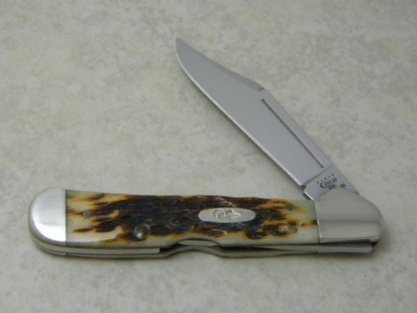 Case XX USA 10 Dot (2010) Amber Bone 61749L SS Mini Copperlock Knife Case XX USA 10 Dot (2010) Amber Bone 61749L SS Mini Copperlock Knife