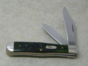 Case XX USA 10 Dot (2000) Green Bone 6225 1/2 SS Tiny Coke Bottle Knife