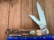 A.G.Russell Folding Hunter Sambar Stag Locking Main Blade Seki Japan Mid 1990’s