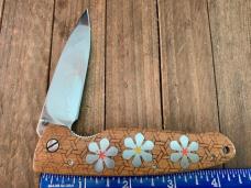 Mcusta Custom Premier Series Wood Inlayed with Metal Flowers VG-10 San Mai Blade