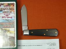 Beaver Falls Cutlery Smooth Ebony Wood Jack Knife NIT from Cooper Cutlery Made in USA EBONY